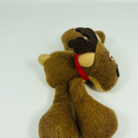 Vintage Rodney Reindeer Plush Small 3” Soft Eyes - Picture 4 of 8